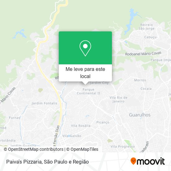 Paiva's Pizzaria mapa