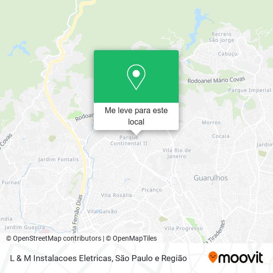 L & M Instalacoes Eletricas mapa
