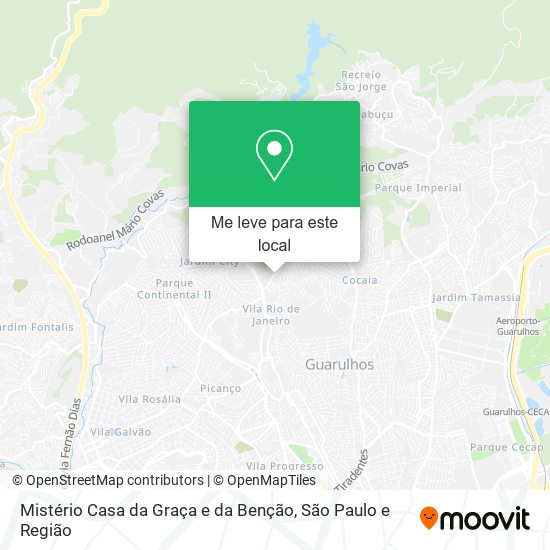 Mistério Casa da Graça e da Benção mapa