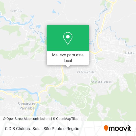 C D B Chácara Solar mapa