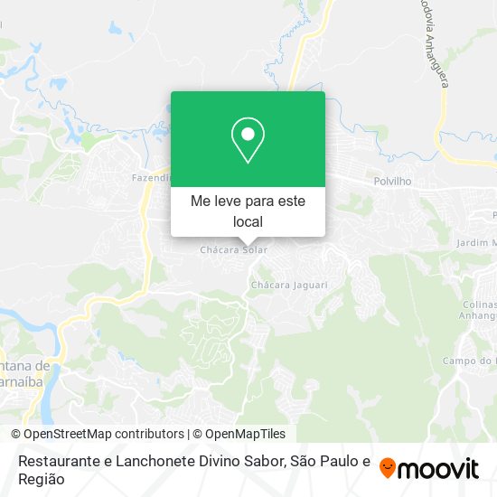 Restaurante e Lanchonete Divino Sabor mapa