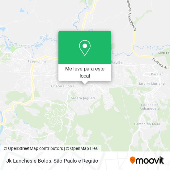 Jk Lanches e Bolos mapa