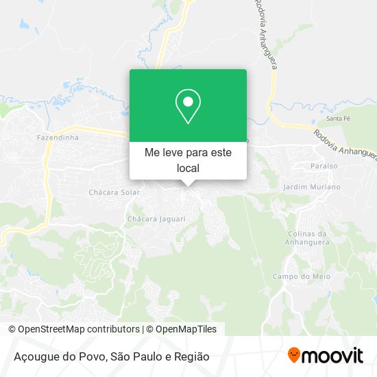 Açougue do Povo mapa