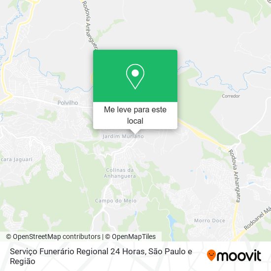 Serviço Funerário Regional 24 Horas mapa