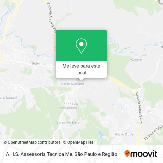 A.H.S. Assessoria Tecnica Me mapa
