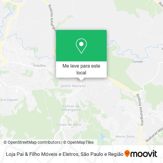 Loja Pai & Filho Móveis e Eletros mapa