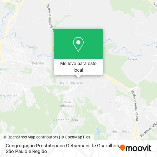 Congregação Presbiteriana Getsêmani de Guarulhos mapa