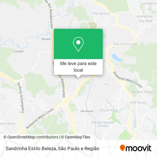 Sandrinha Estilo Beleza mapa