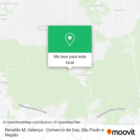 Renaldo M. Valença - Comercio de Gas mapa