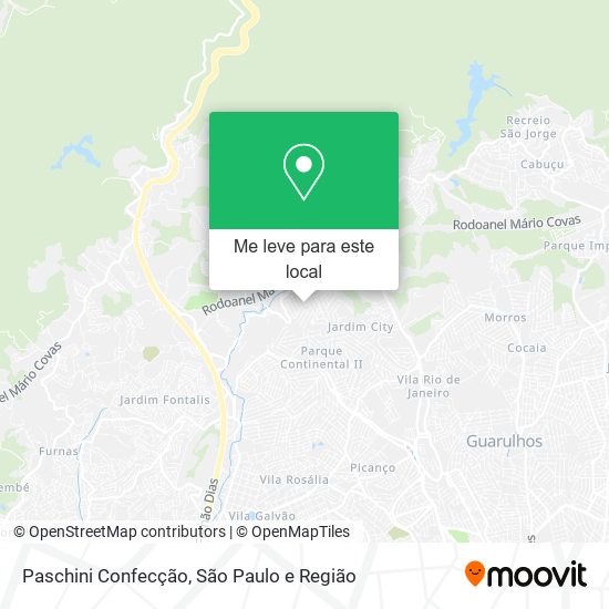 Paschini Confecção mapa
