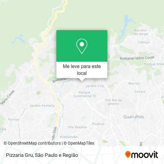 Pizzaria Gru mapa
