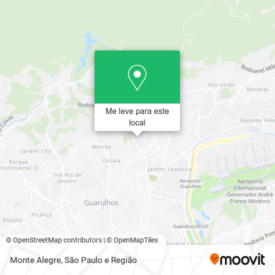 Monte Alegre mapa