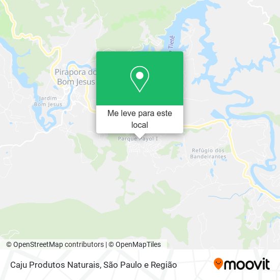 Caju Produtos Naturais mapa