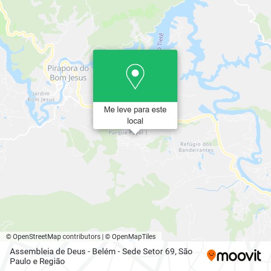 Assembleia de Deus - Belém - Sede Setor 69 mapa