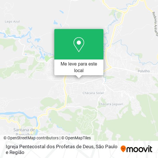 Igreja Pentecostal dos Profetas de Deus mapa