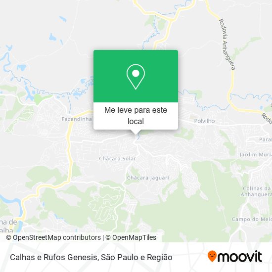 Calhas e Rufos Genesis mapa