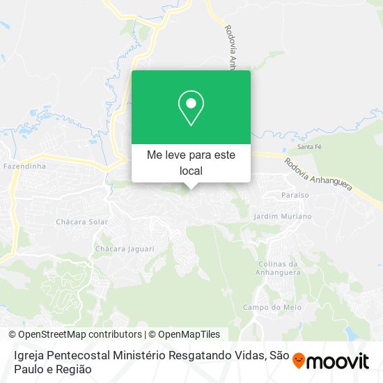 Igreja Pentecostal Ministério Resgatando Vidas mapa