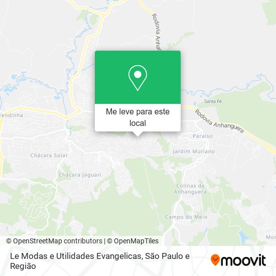 Le Modas e Utilidades Evangelicas mapa