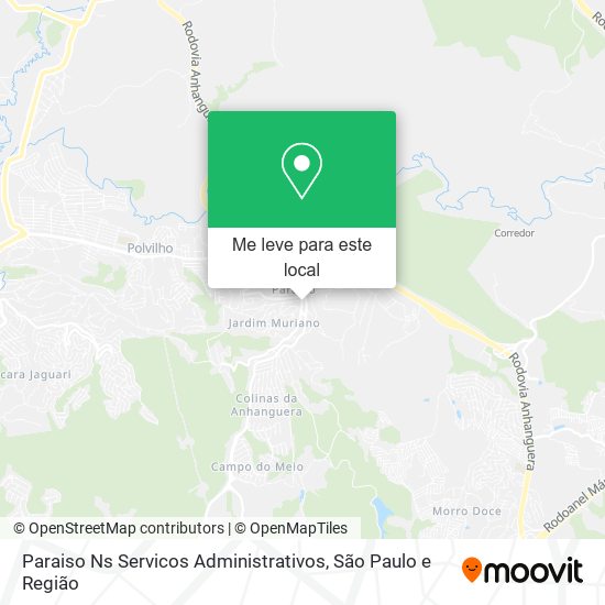 Paraiso Ns Servicos Administrativos mapa