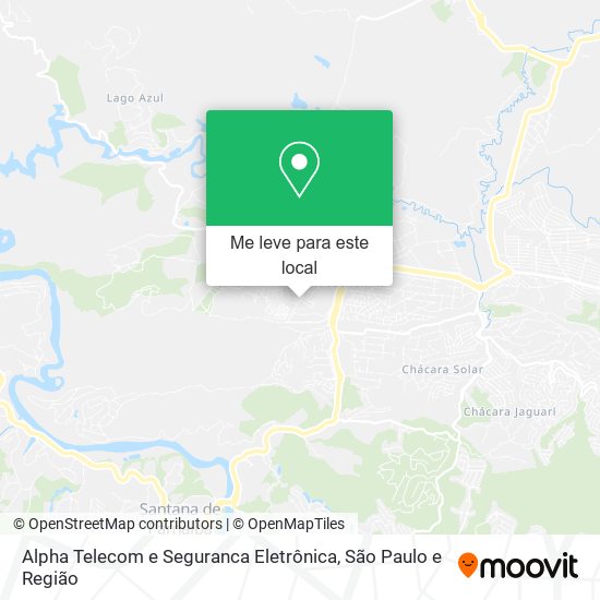 Alpha Telecom e Seguranca Eletrônica mapa