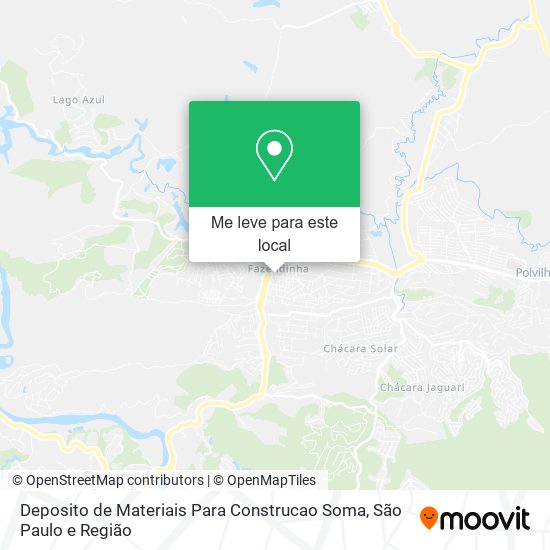Deposito de Materiais Para Construcao Soma mapa