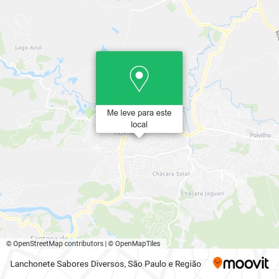 Lanchonete Sabores Diversos mapa