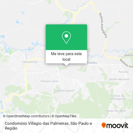 Condominio Villagio das Palmeiras mapa