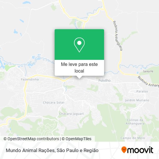 Mundo Animal Rações mapa