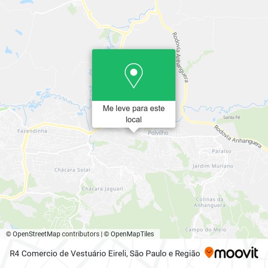 R4 Comercio de Vestuário Eireli mapa