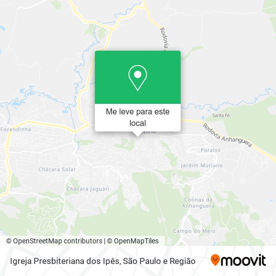 Igreja Presbiteriana dos Ipês mapa