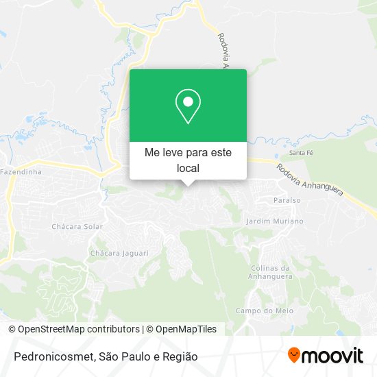 Pedronicosmet mapa