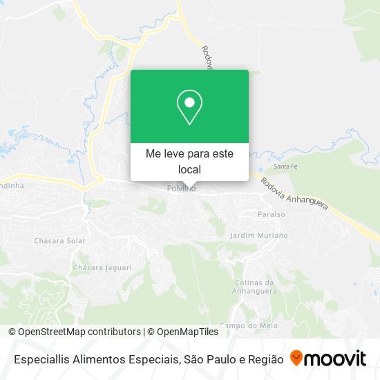 Especiallis Alimentos Especiais mapa