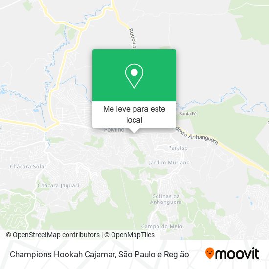 Champions Hookah Cajamar mapa