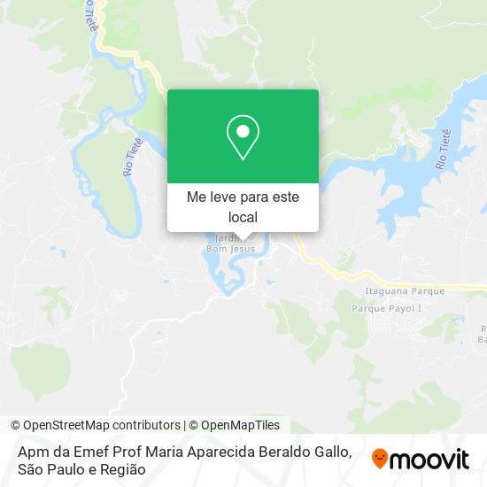 Apm da Emef Prof Maria Aparecida Beraldo Gallo mapa