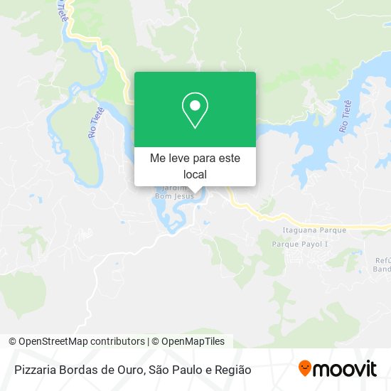 Pizzaria Bordas de Ouro mapa