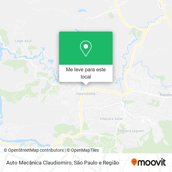 Auto Mecânica Claudiomiro mapa