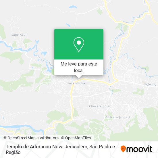 Templo de Adoracao Nova Jerusalem mapa