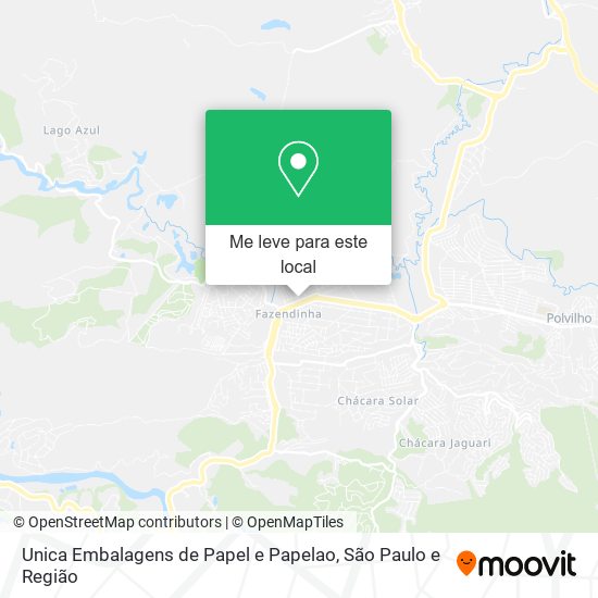 Unica Embalagens de Papel e Papelao mapa