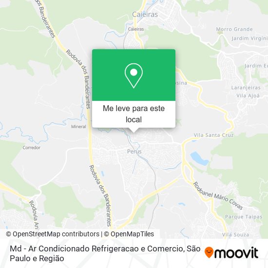 Md - Ar Condicionado Refrigeracao e Comercio mapa