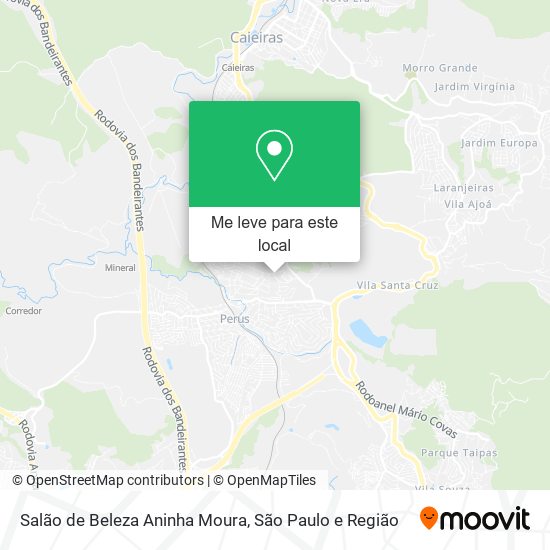 Salão de Beleza Aninha Moura mapa