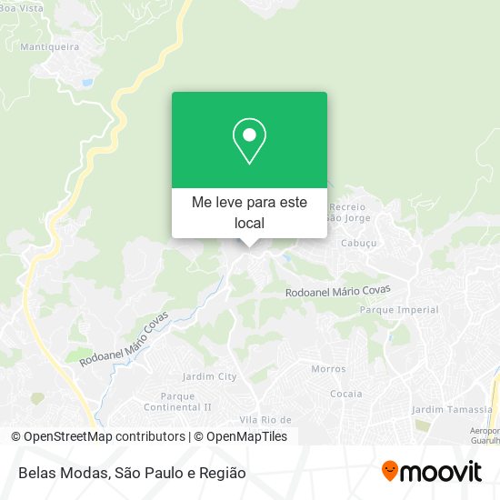 Belas Modas mapa