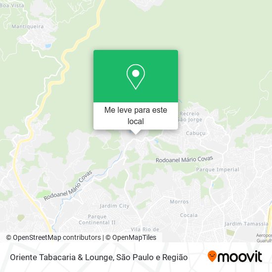 Oriente Tabacaria & Lounge mapa