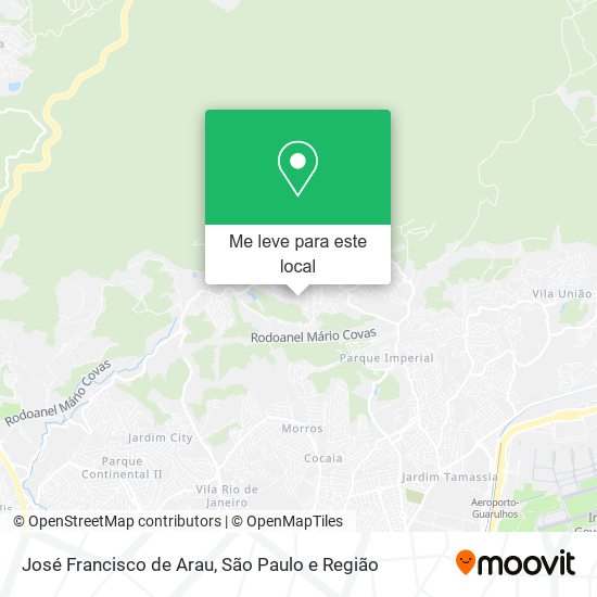 José Francisco de Arau mapa