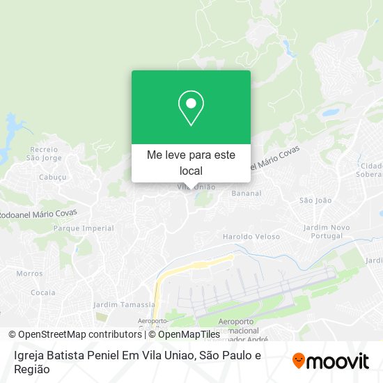 Igreja Batista Peniel Em Vila Uniao mapa