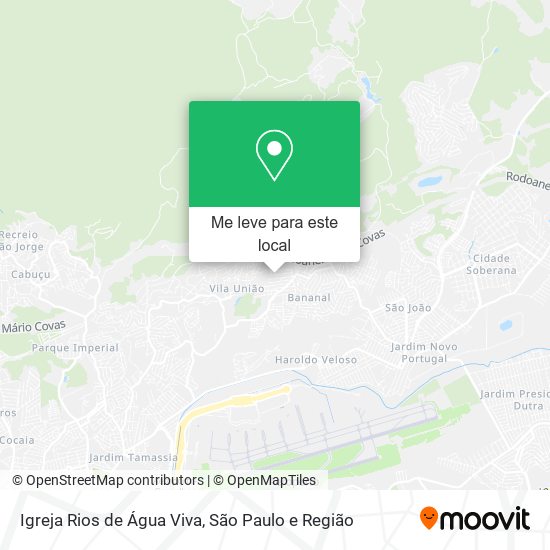 Igreja Rios de Água Viva mapa