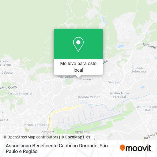Associacao Beneficente Cantinho Dourado mapa
