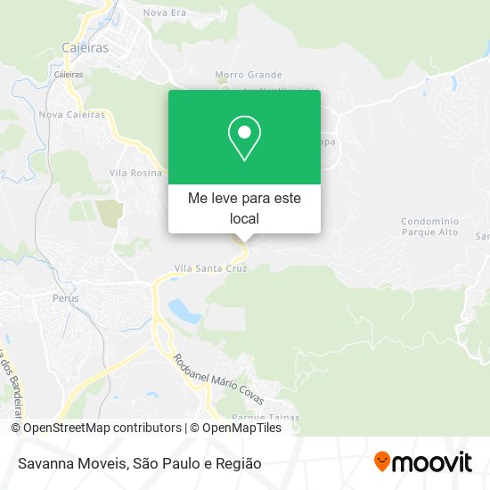 Savanna Moveis mapa