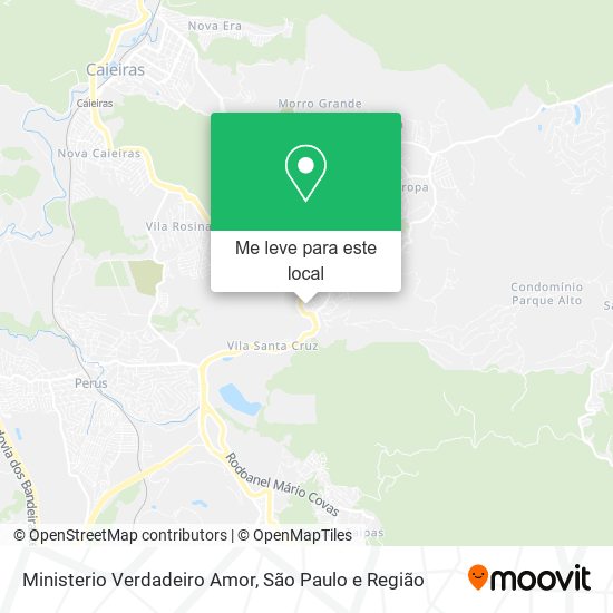 Ministerio Verdadeiro Amor mapa