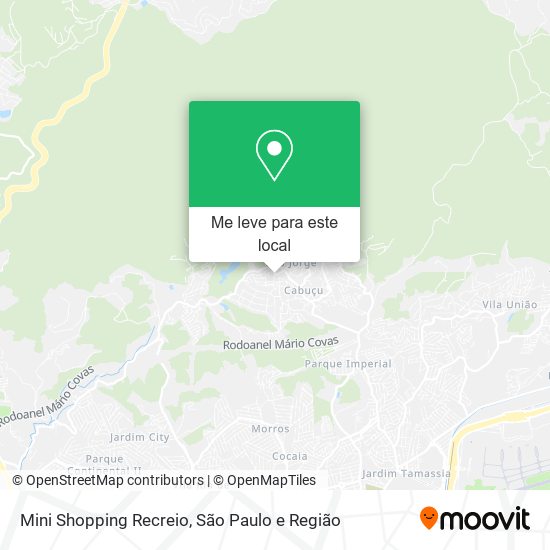 Mini Shopping Recreio mapa