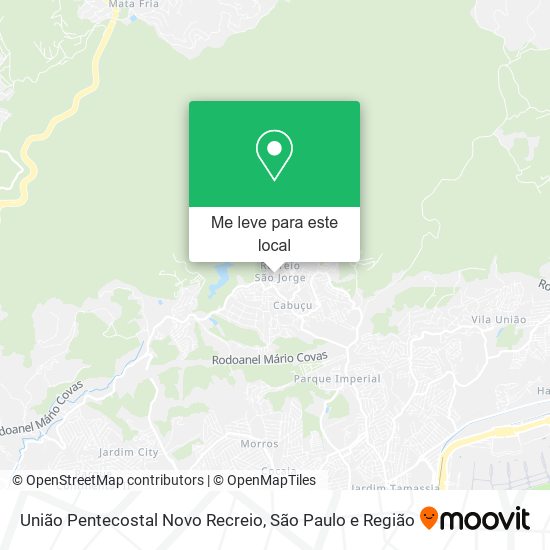 União Pentecostal Novo Recreio mapa